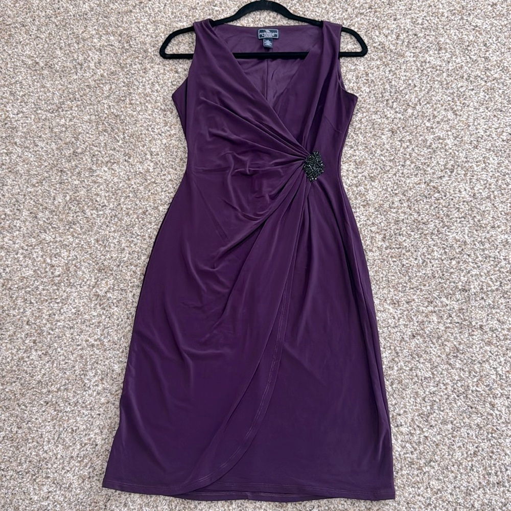 American Living Purple formal party Dress with embellished detail